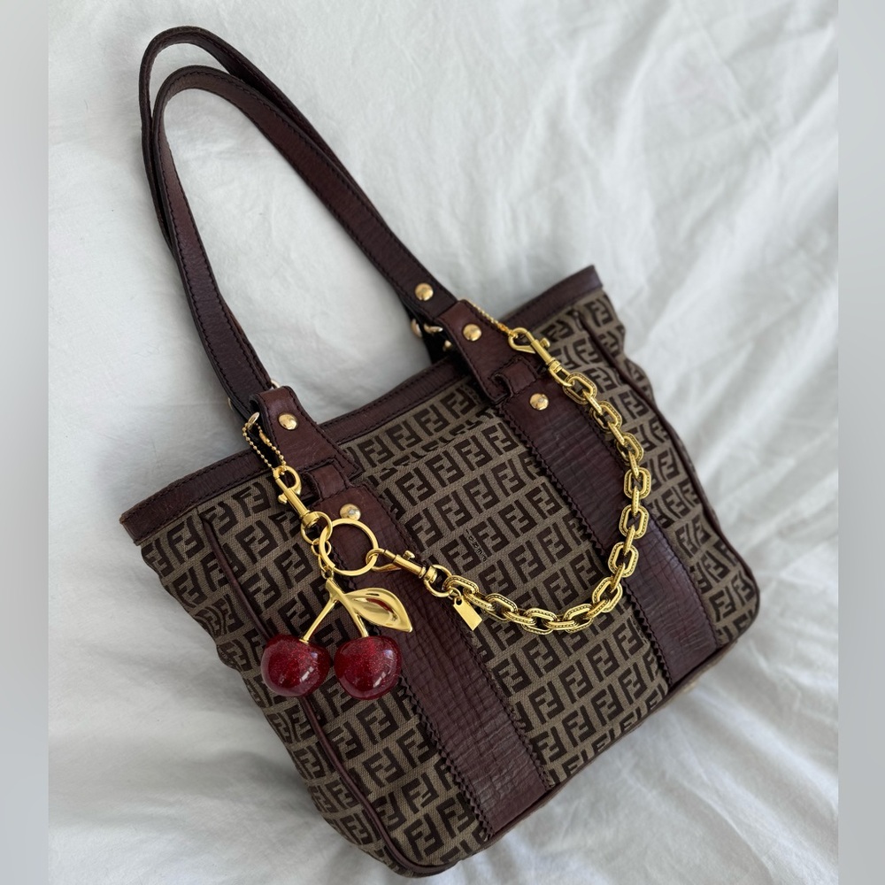 Vintage Fendi Zucchino Shoulder Bag